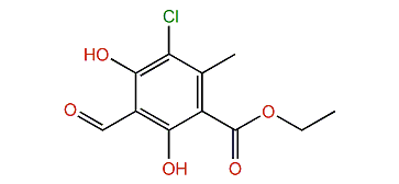 Ethyl 5-chloro-3-formyl-2,4-dihydroxy-6-methylbenzoate